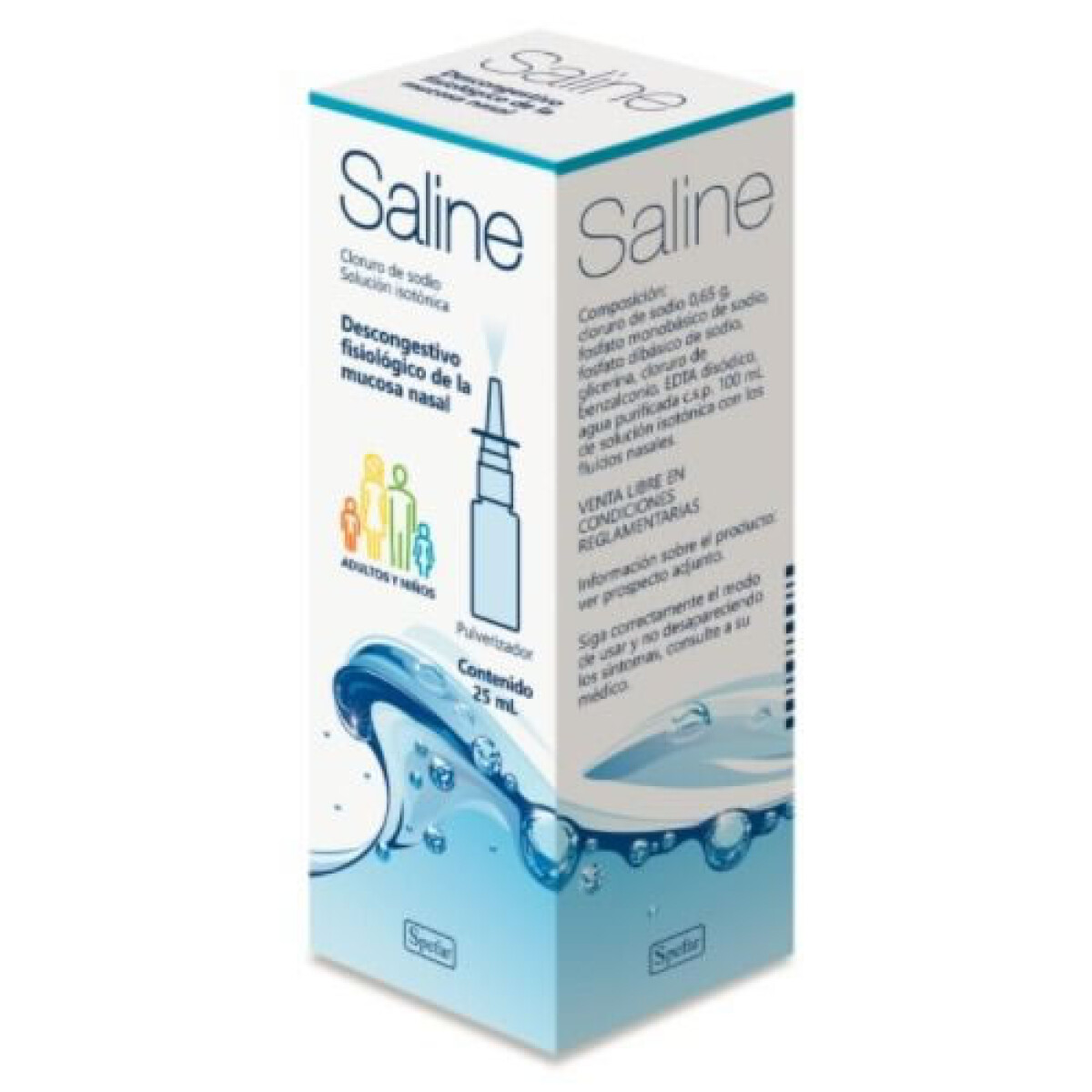 Saline Spray 25 Ml ¿ Solución Nasal Descongestiva 