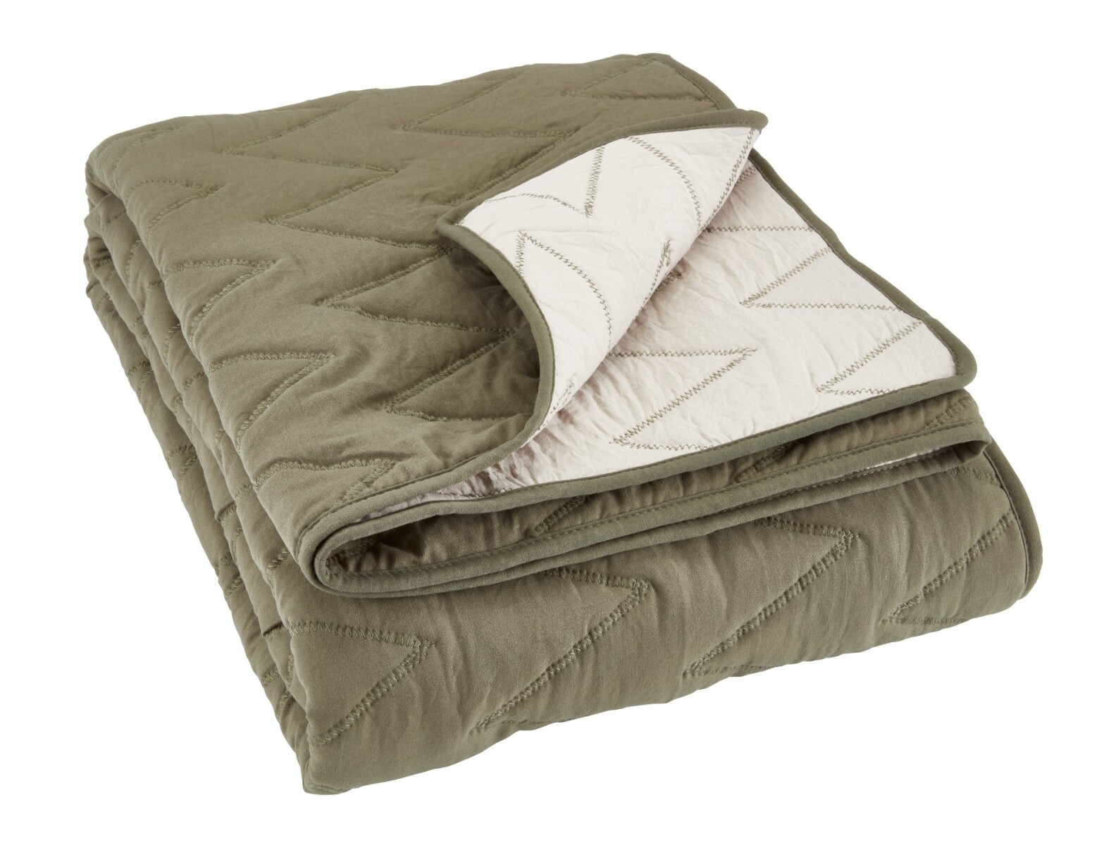 Manta throw acolchada GULSTARR 130x180 verde 