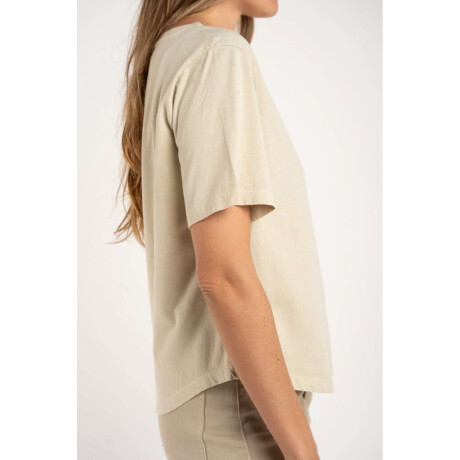 Remera Algodon Lavado Arena