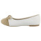 Balerinas Infantiles Croco Kids Zapato Gacela Blanco