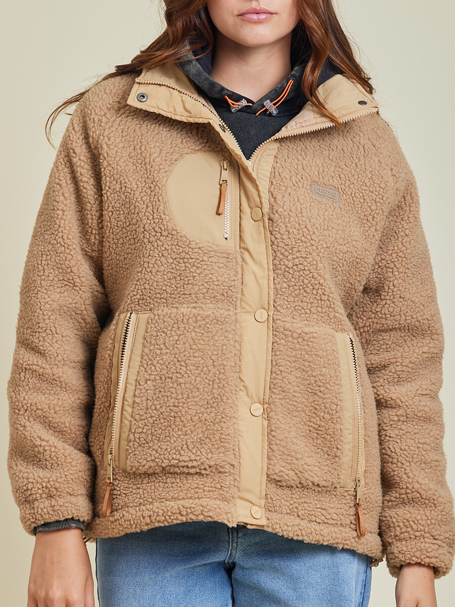 CAMPERA IVAR ( SHERPA ) RUSTY - Caramelo 