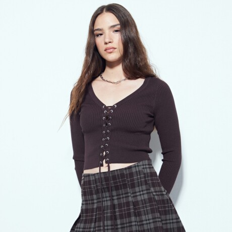 FALDA FELICITY Bordó