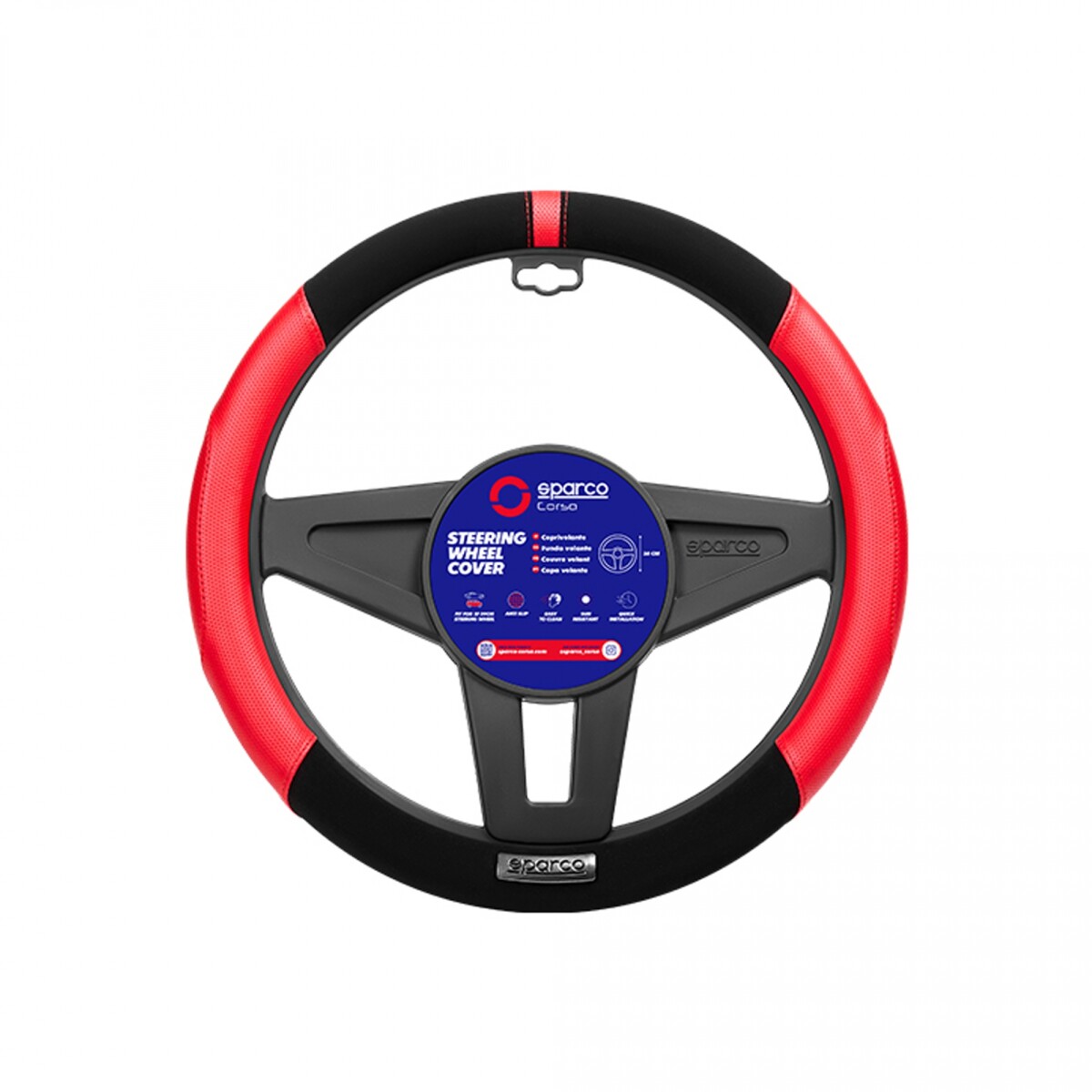Sparco Cubre Volante - Rojo 
