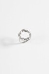 Anillo round plateado