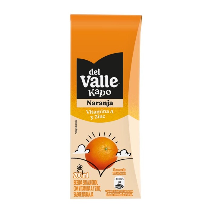 FRUGOS DEL VALLE KAPO NARANJA 200 ML única