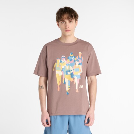 Remera New Balance de hombre - MT53909EAS BROWN