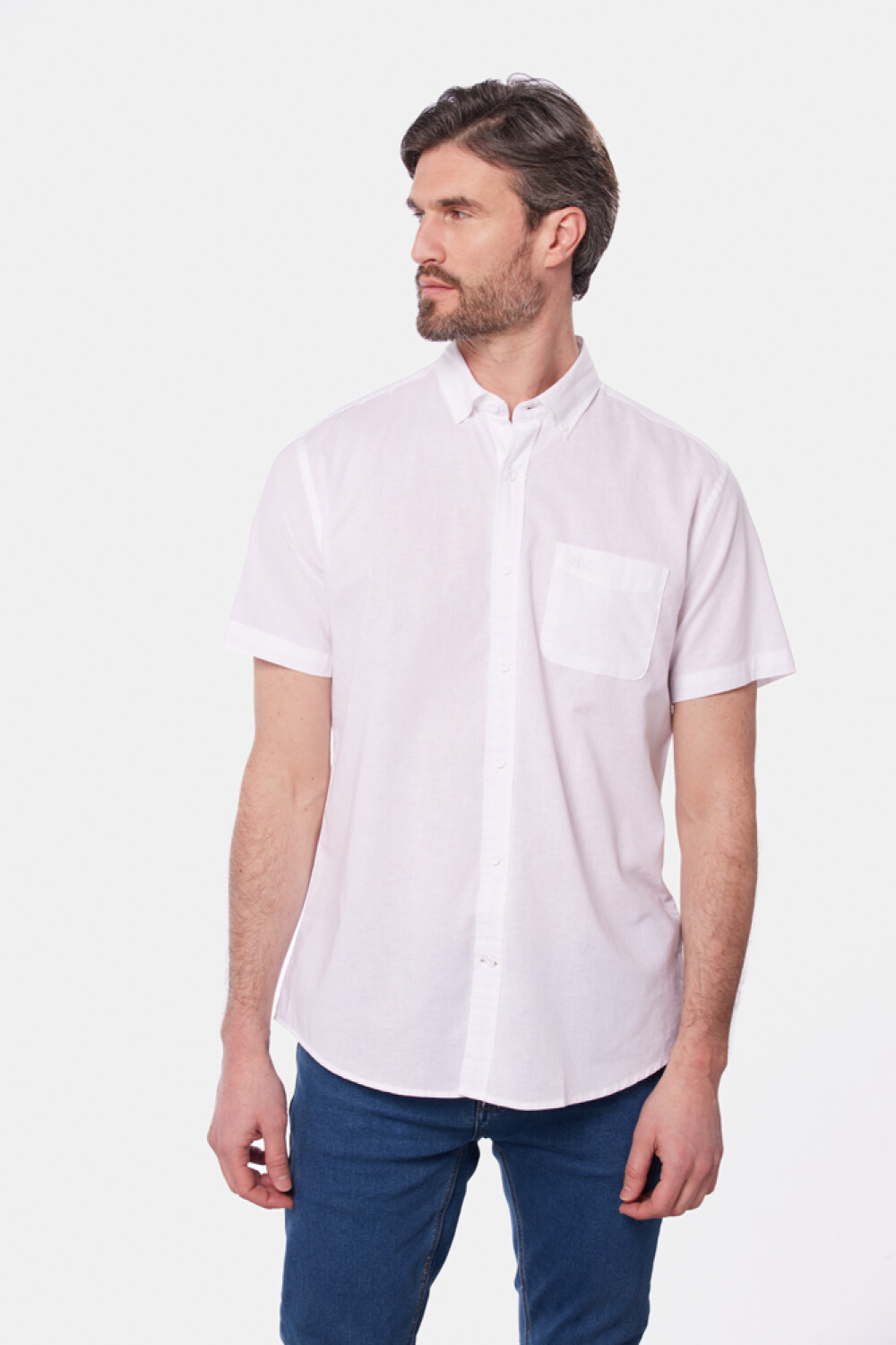 CAMISA DE LINO Blanco