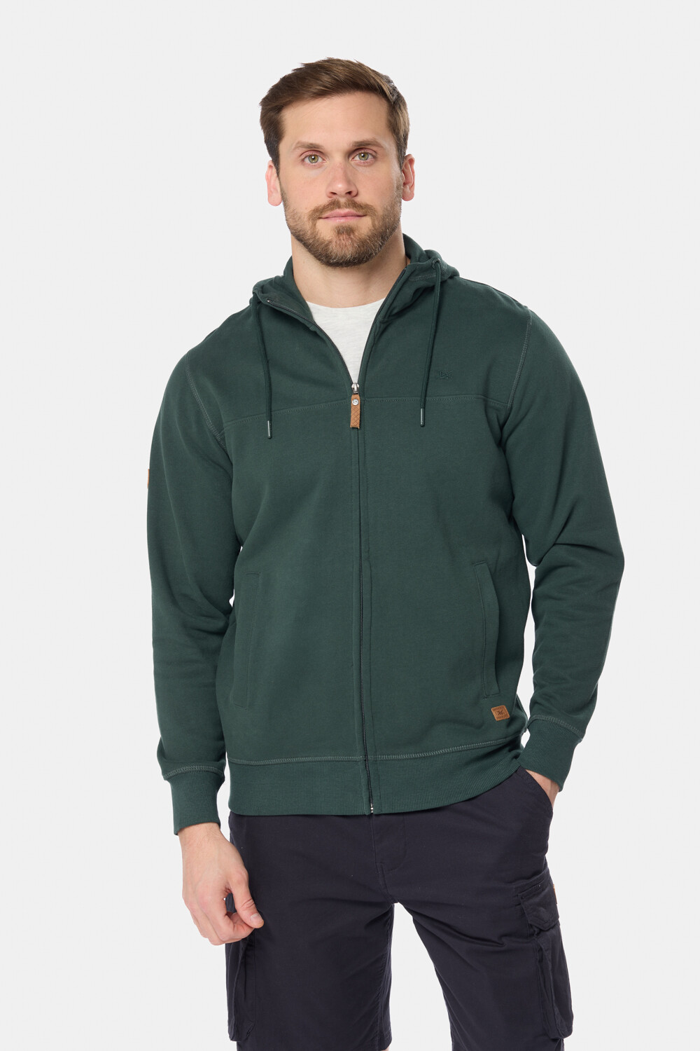 CANGURO CON CIERRE Y CAPUCHA Verde