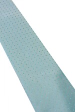 Corbata con pañuelo 8 cm VERDE AGUA