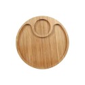 Copetinero Bandeja con 2 Divisiones de Bambu 32,5cm Mor Copetinero Bandeja con 2 Divisiones de Bambu 32,5cm Mor