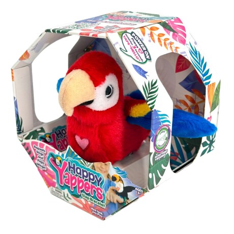 Peluche Pulsera Happy Yappers Mascota Interactiva LORO