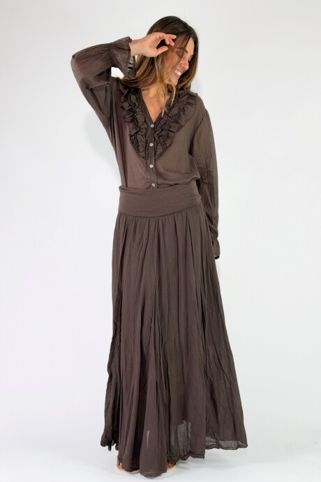 POLLERA BRENTA Marron