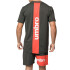 Remera de Hombre Umbro Line Negro Melange - Rojo