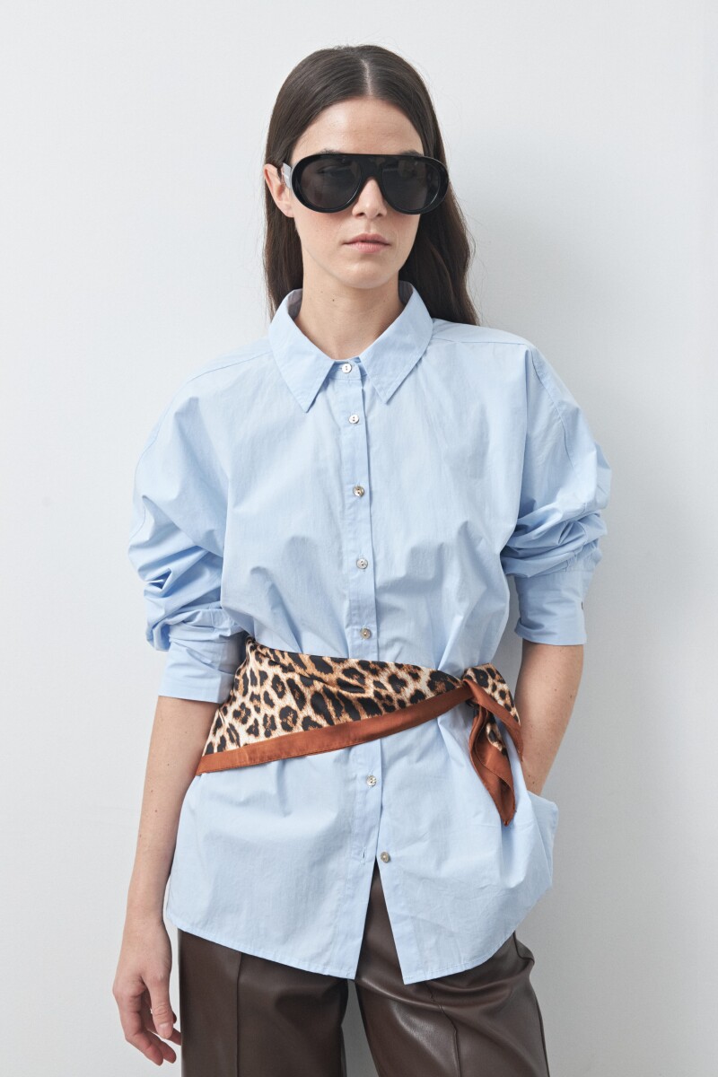 CAMISA CHRISTA Celeste