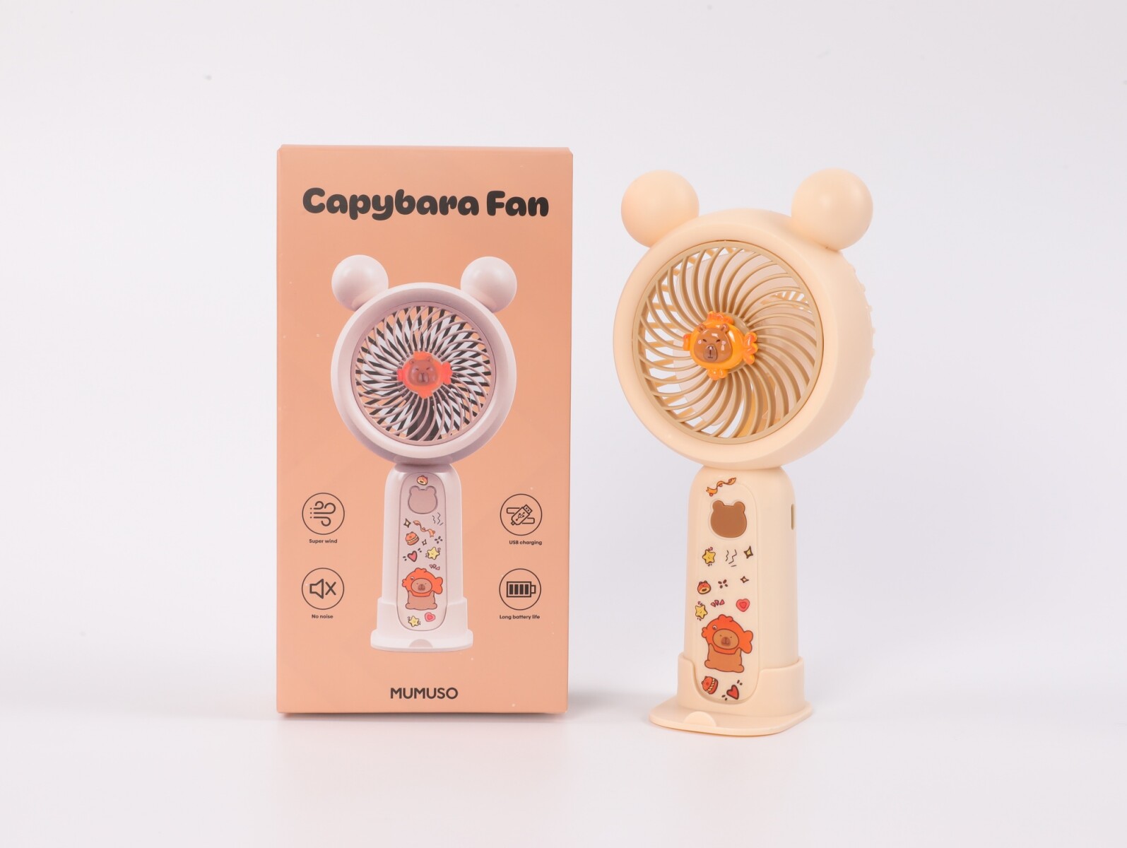 VENTILADOR DE MANO CAPIBARA - BEIGE 