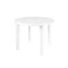 MESA DE PLÁSTICO REDONDA 90 CM MOR TONDO Blanco