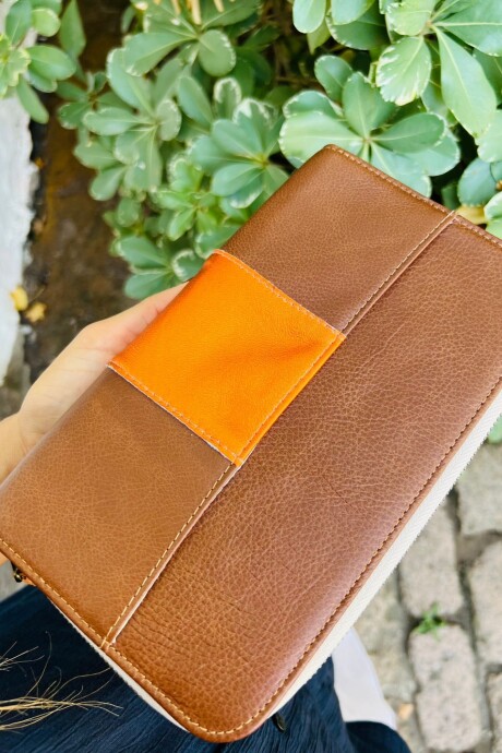Leather Wallet Naranja