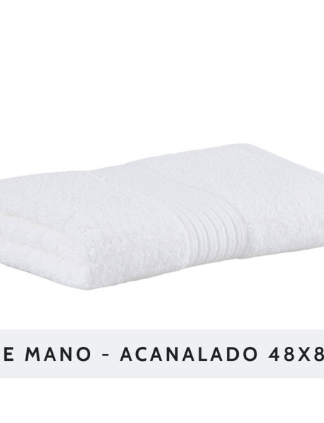 TOALLA ROSTRO ACANALADO BUDDEMEYER - 480G BLANCO 48X85 TOALLA ROSTRO ACANALADO BUDDEMEYER - 480G BLANCO 48X85