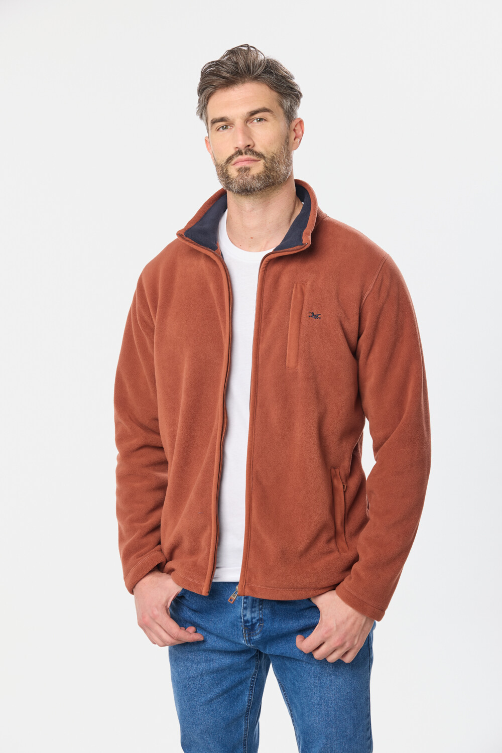 CAMPERA POLAR DE ABRIGO Terracota