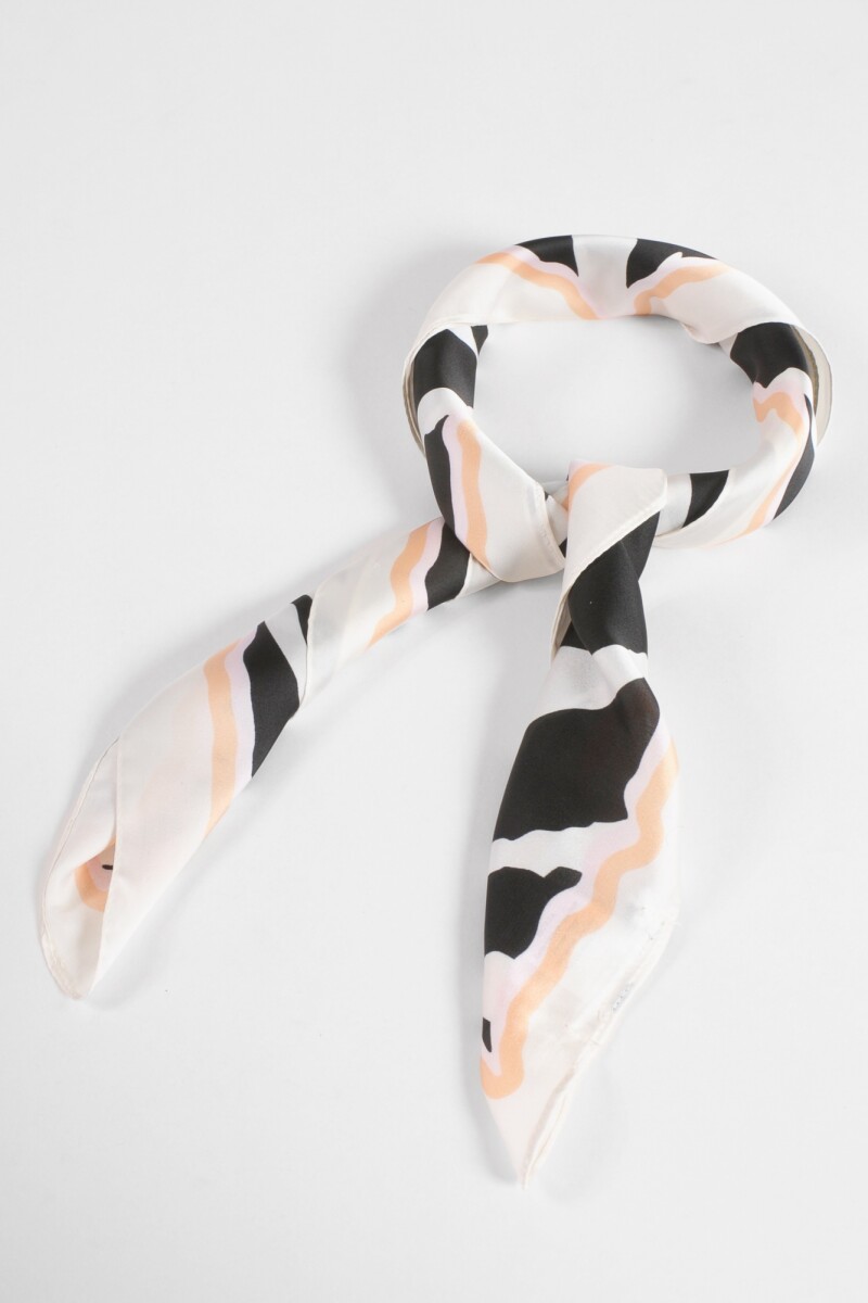 Pañuelo cebra negro