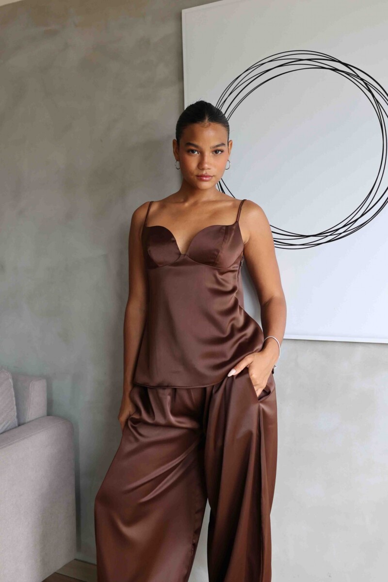 PANTALON BALI - MARRON 