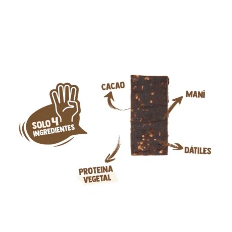 Barras De Proteína 45g Kit x12 Underfive Sabor Cacao y Maní