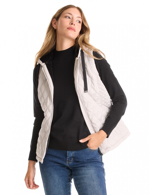 Chaleco Abrigo Capitoneado GRIS