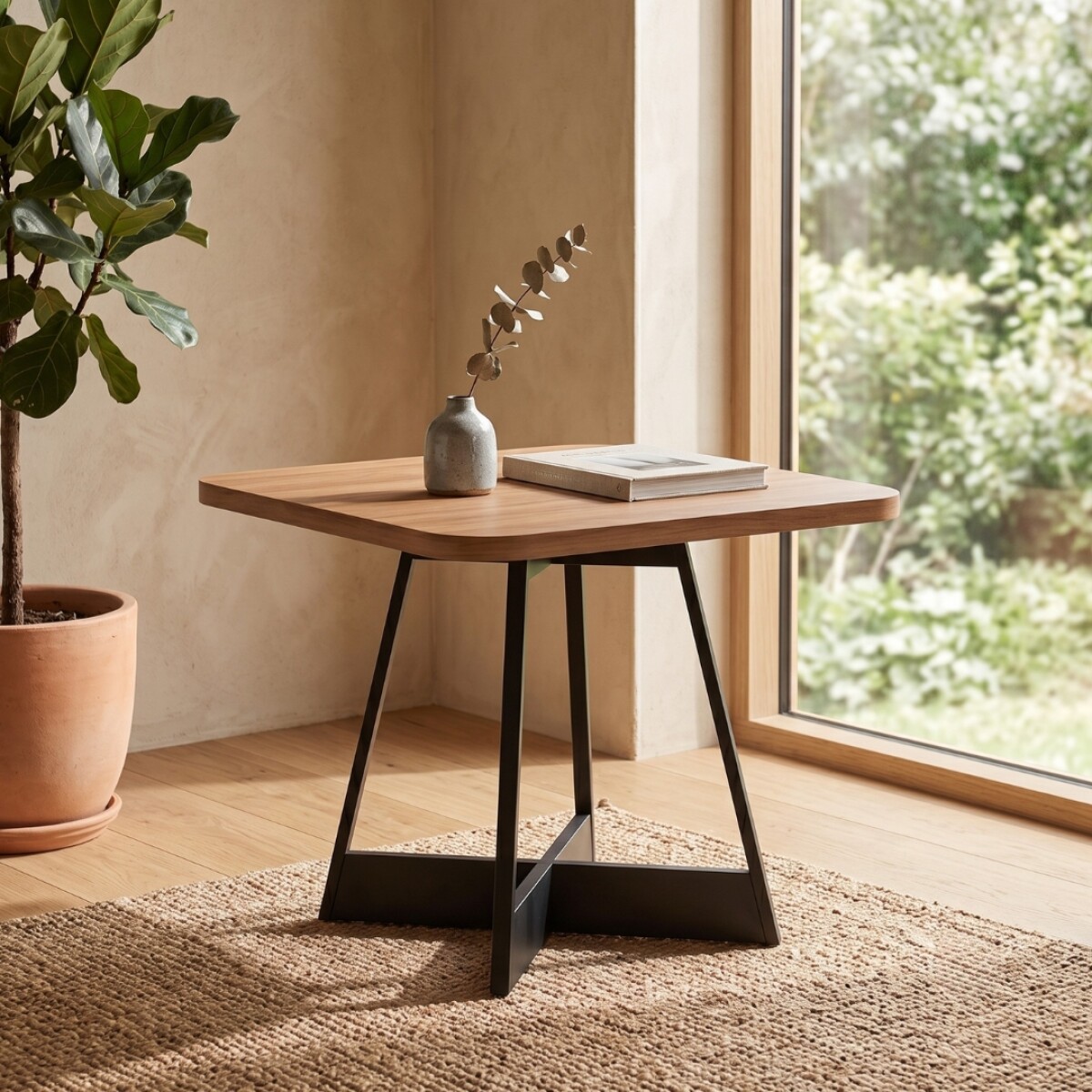 Mesa de Comedor Cuadrada - Atria - Negro 