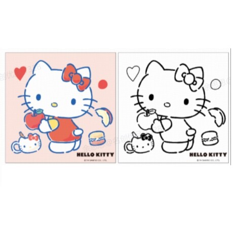 Canvas con textura Sanrio Kitty
