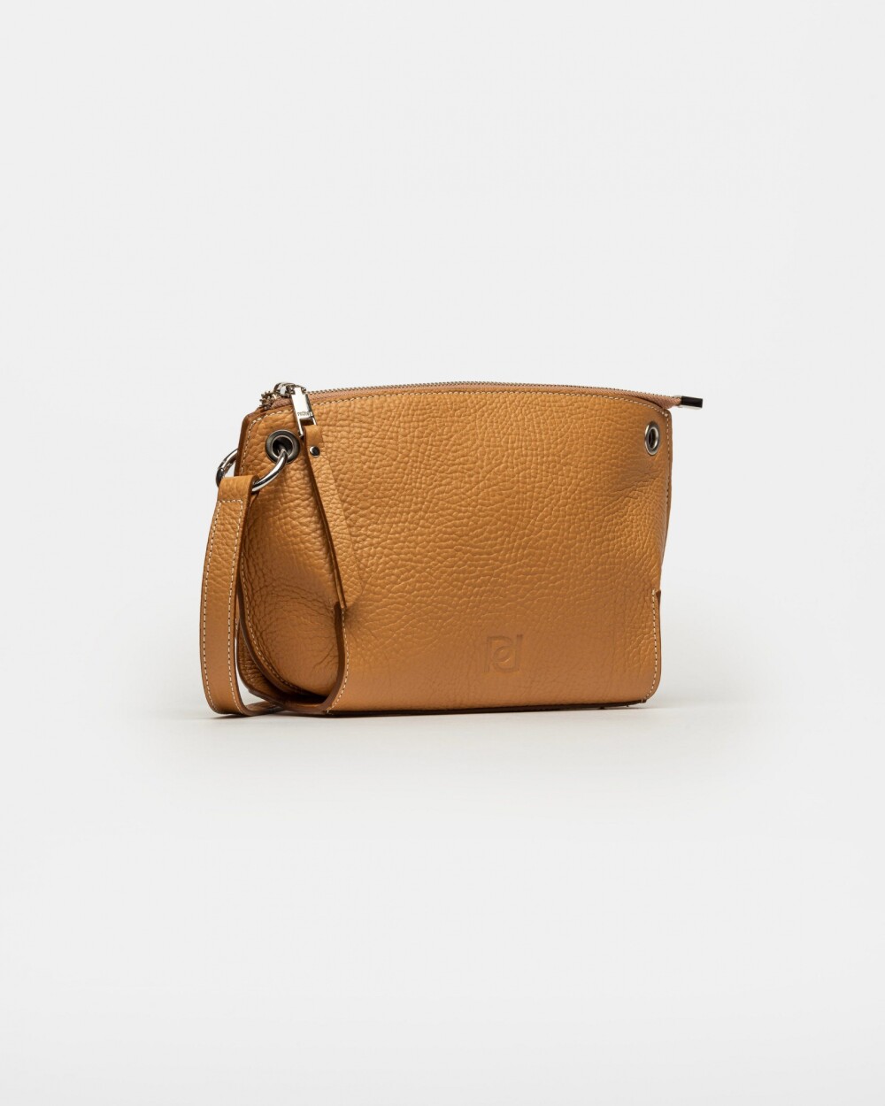 Bandolera Sauvage en cuero graneado Cuoio
