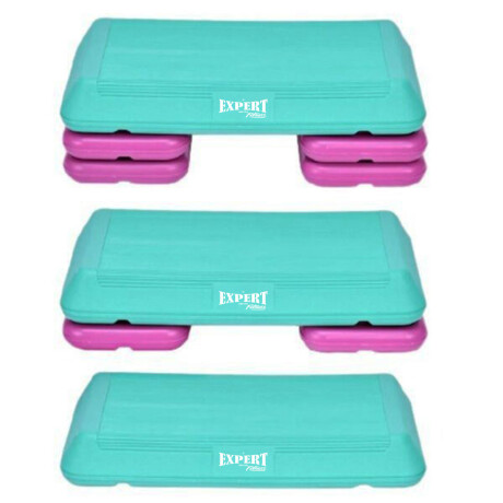 Step Pro 72x36Cm 3 Alturas Ajustables Expert Fitness Multicolor