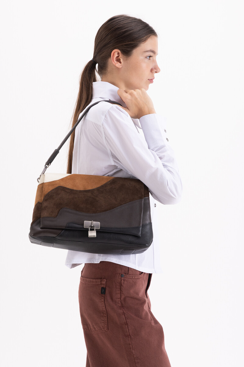 CARTERA LOCK WAVES Marron