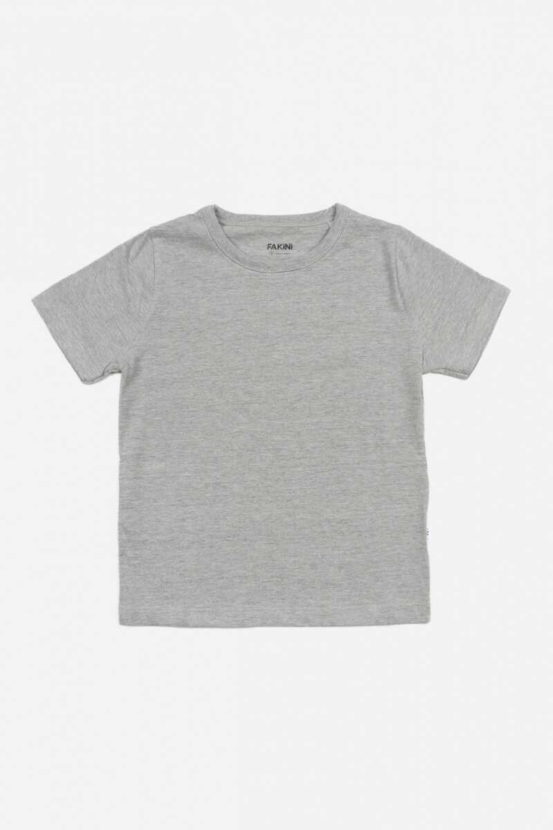 Camiseta básica - Niño GRIS
