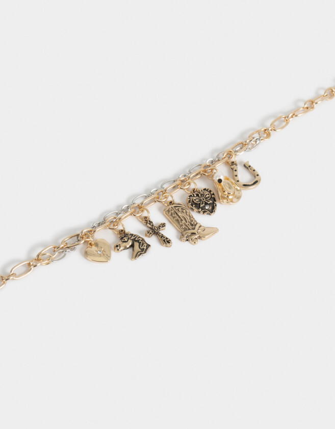 Collares Cortos Multi dijes Collar Corto Multidijes - Dorado