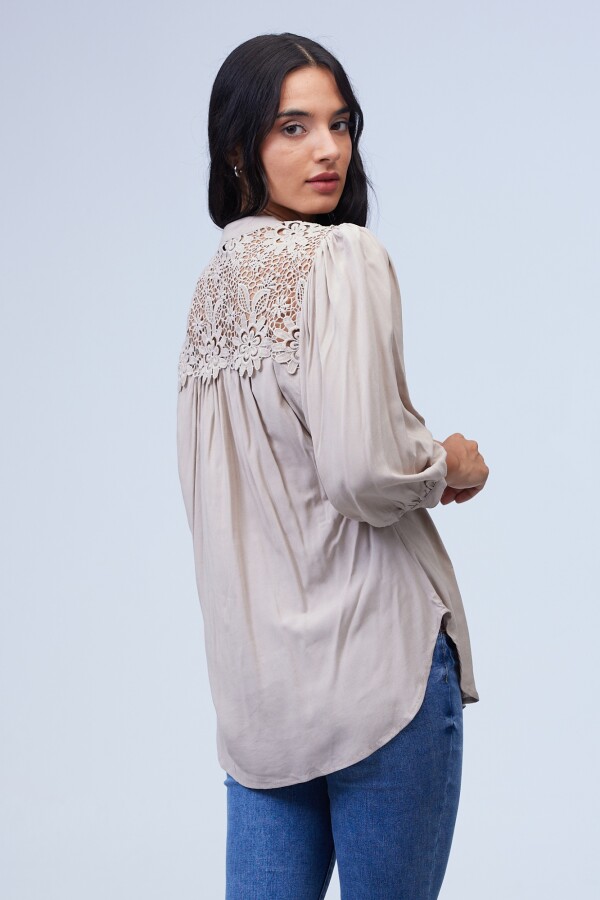 Blusa Crochet KHAKI