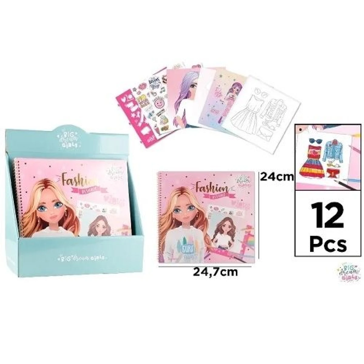 Cuaderno Fashion moda- Set cuaderno de lettering main paper - Cuaderno Fashion Moda- Set Cuaderno De Lettering Main Paper 