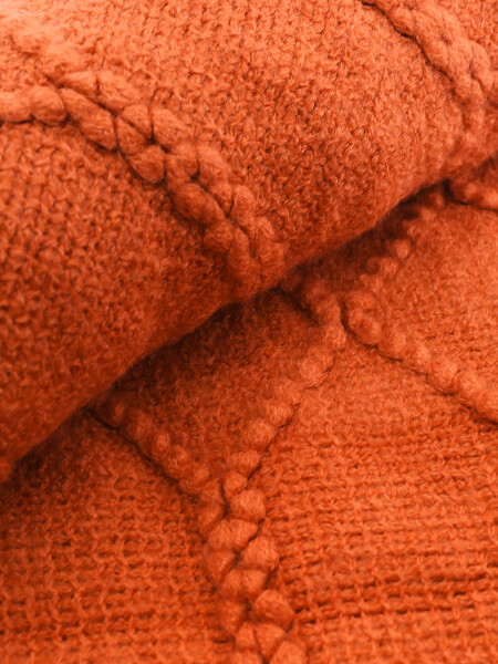 PIE DE CAMA TEJIDO MARINO MOSTAZA