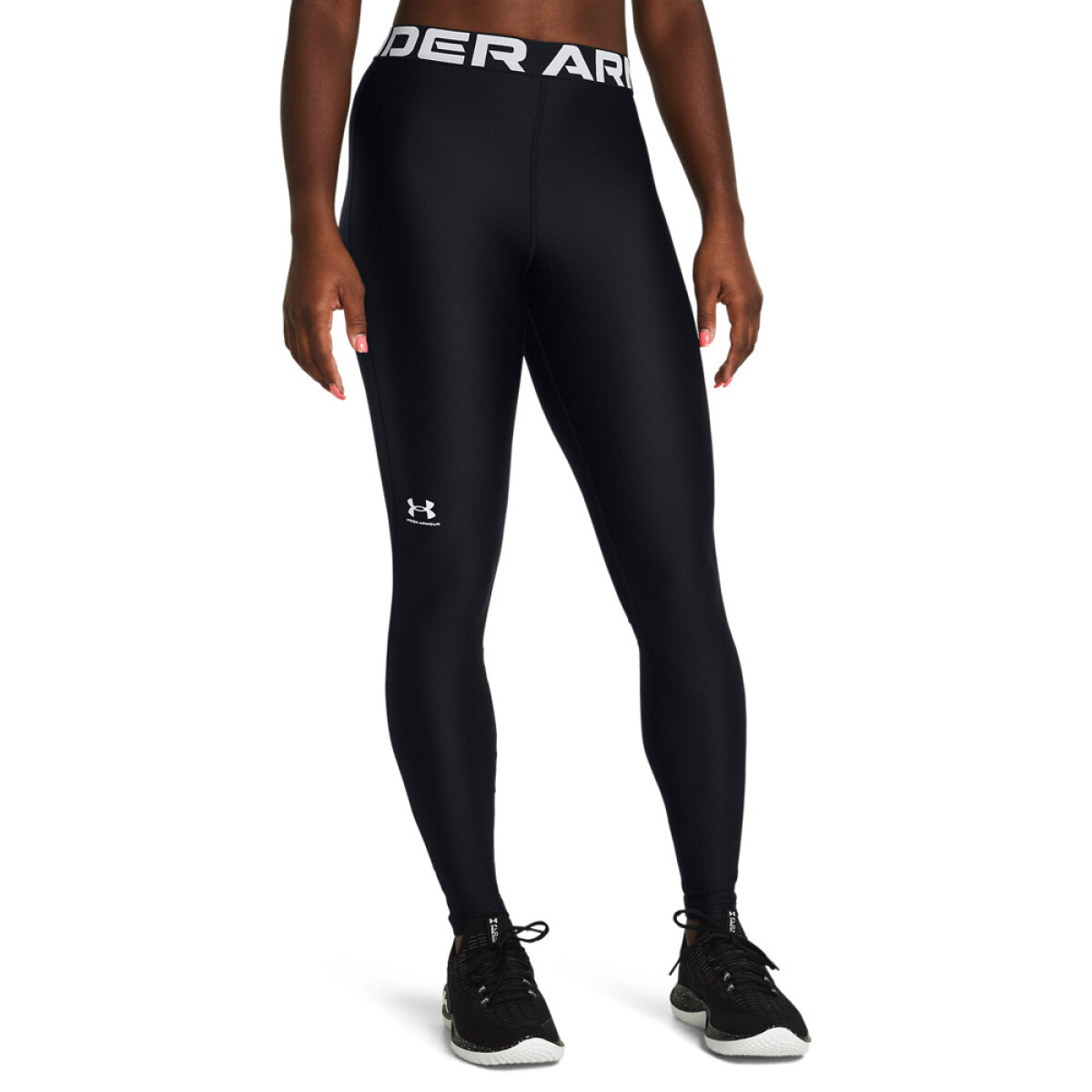UA HG Legging-PPL - BLK-001 