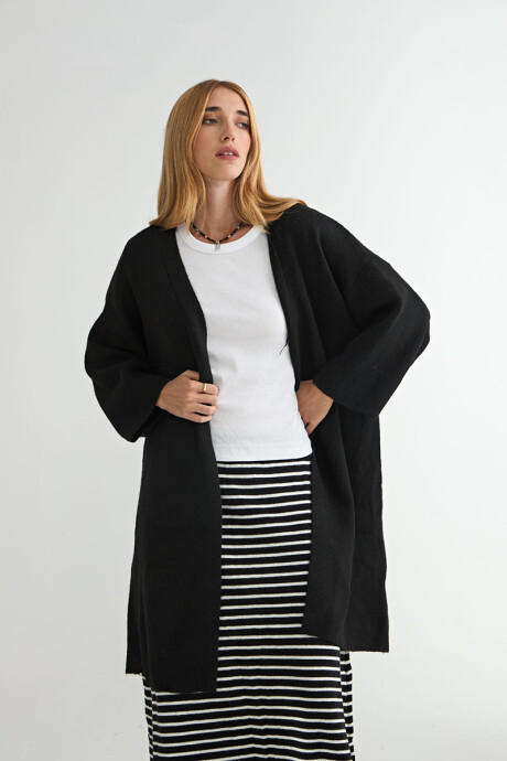 SACO TEJIDO ALHELÍ Negro