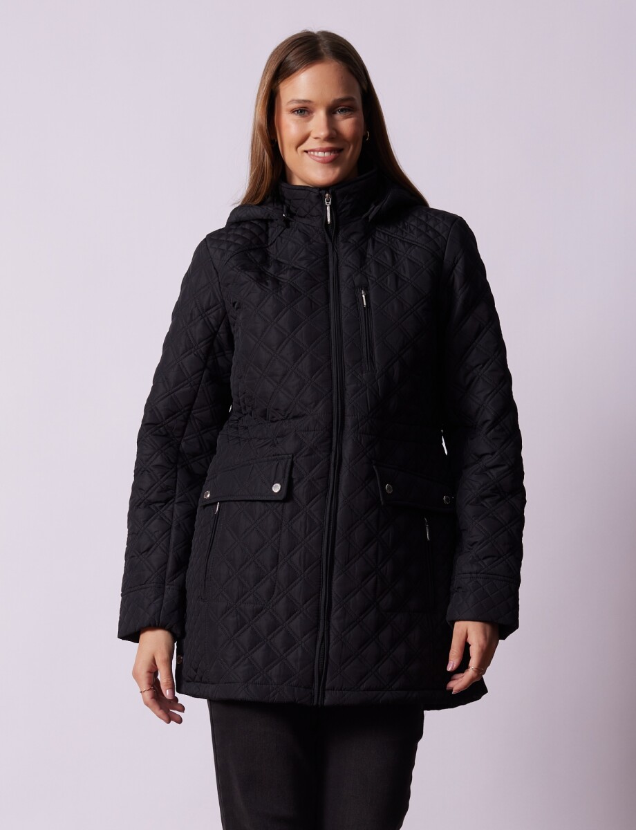 Campera Capitoneada - Negro 