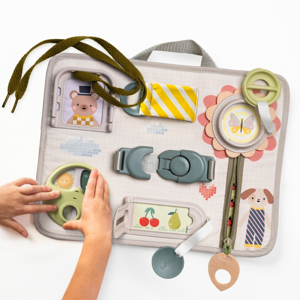 Tablero de actividades - Toca y aprende montessori taf toys Tablero de actividades - Toca y aprende montessori taf toys