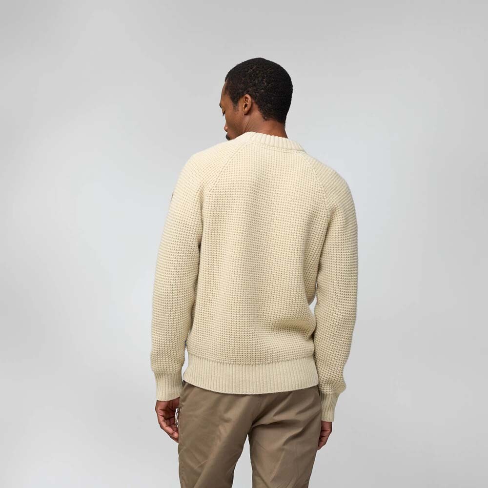 Polo Fjallraven Ovik Waffle Knit M Hombre Light Beige