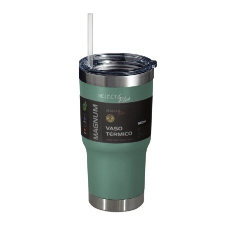 Vaso Térmico Selecta Plus con Sorbito 560ML Acero Inox VERDE