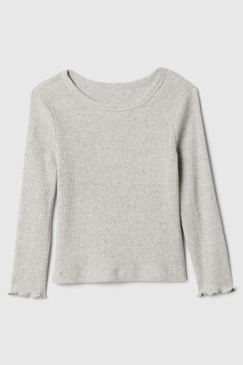 Remera Rib Manga Larga Toddler Niña B08