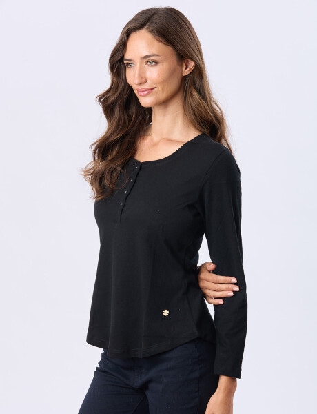 REMERA DE ALGODÓN Negro