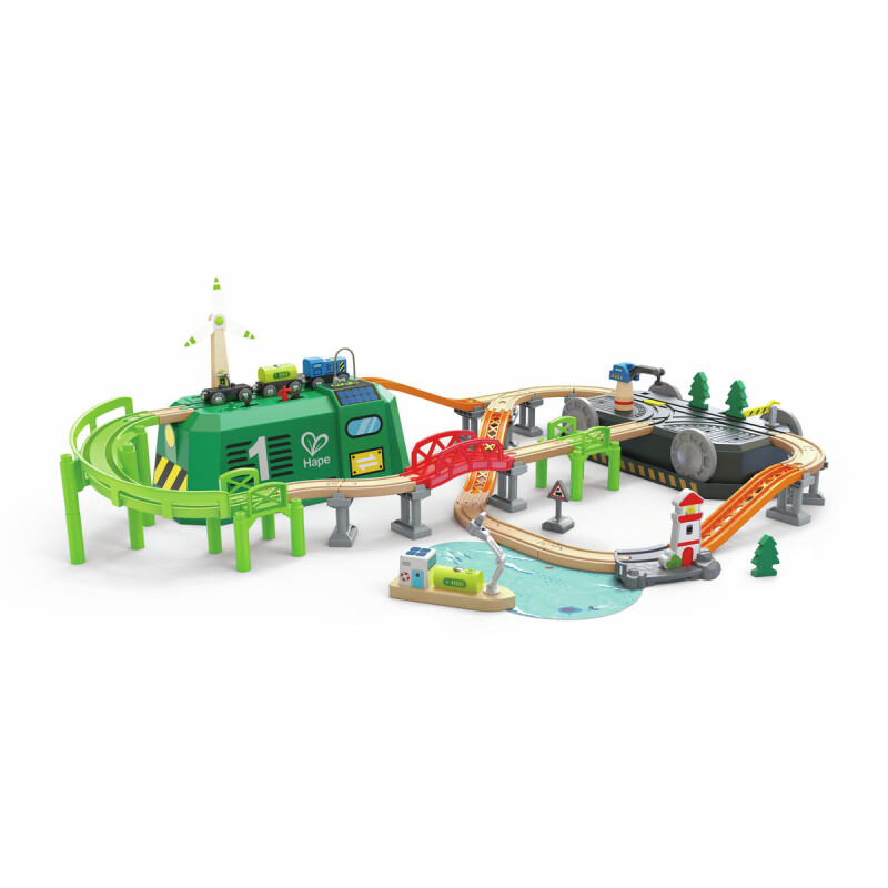 Pista de Tren de Energía Eco en Cubo Hape Pista de Tren de Energía Eco en Cubo Hape