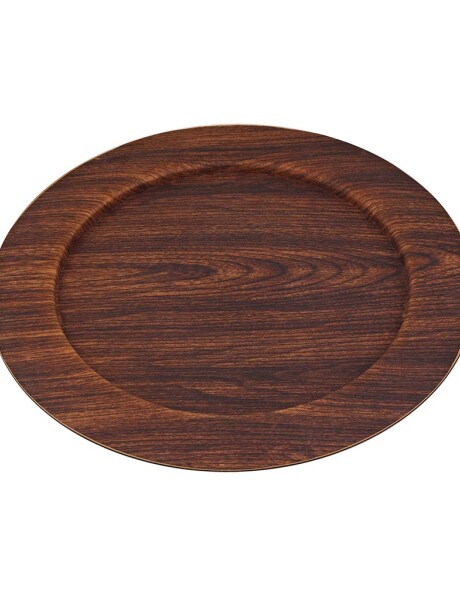 PLATO RED. 32.5/H1.2CM ALA ANCHA MAHOGANY EVELIN PLATO RED. 32.5/H1.2CM ALA ANCHA MAHOGANY EVELIN