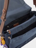 Bolso Bandolera De Nylon S azul-marino