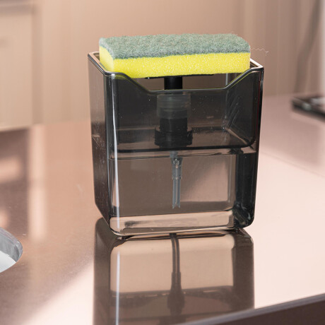 Dispensador de detergente porta esponja 500 ml NEGRO