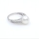 Anillo oro 18k blanco,brillantes y perla de cultivo 9,5mm Anillo oro 18k blanco,brillantes y perla de cultivo 9,5mm